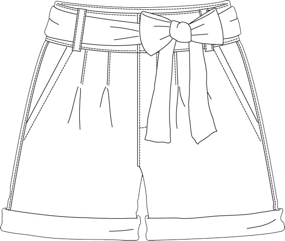 Classic ladies' denim shorts. A versatile and durable addition to any wardrobe.