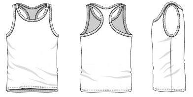 Men's athletic tank top in 100% combed cotton single jersey (150 gsm). Lightweight and breathable for workouts or casual wear. - Apparel Sourcing Bangladesh