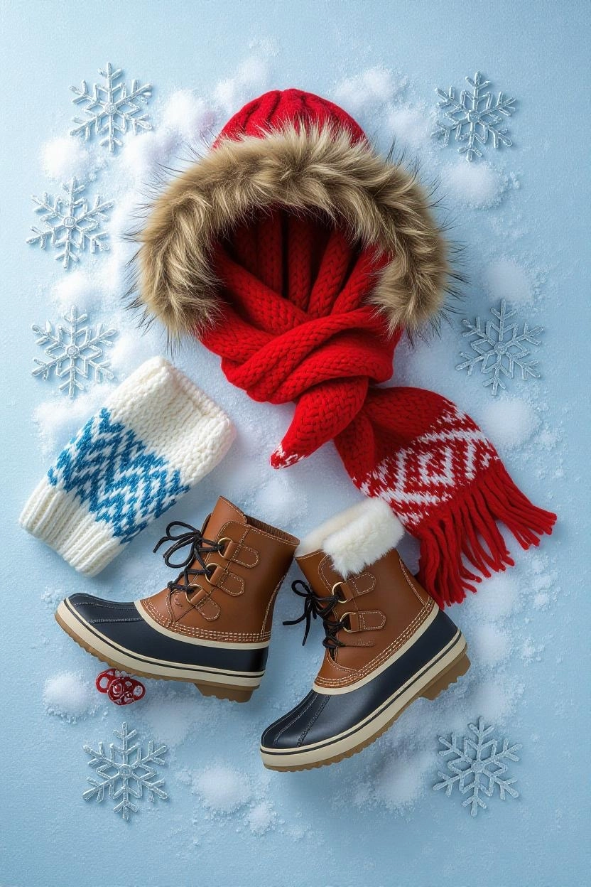 Insulated winter gloves, designed to keep your hands warm and dry.